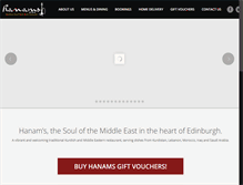 Tablet Screenshot of hanams.com